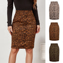 Leopard Print Women's Pencil Skirt