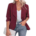 Glitter Blazer Jacket for Women with Stylish Silhouette and Chic Lapels