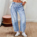 Chic High-Waisted Baggy Jeans for Women