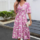 Floral Print Wrap Dress for Women