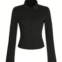 Sleek Striped Blouse for Women