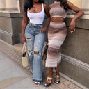 High Waist Distressed Women's Denim Jeans