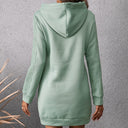 Chic Hooded Sweat Dress with Pockets