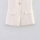 Chic Sleeveless Blazer Vest for Women
