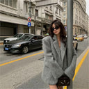 Wool Blazer with Fleece Finish for Women