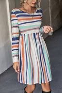 Stylish Striped Women's Dress for Everyday Wear