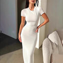 Chic Short Sleeve Maxi Dress for Women