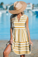Stylish Women's Dress with Geometric Patterns