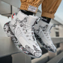 Insulated High-Top Sneakers with Non-Slip Sole for Women