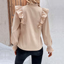 Chic Ruffle Neck Blouse for Women