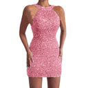Sequin-Embellished Cocktail Dress for Women