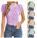 Chic Ruffled Floral Blouse for Women
