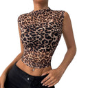 Chic Leopard Print Blouse for Women