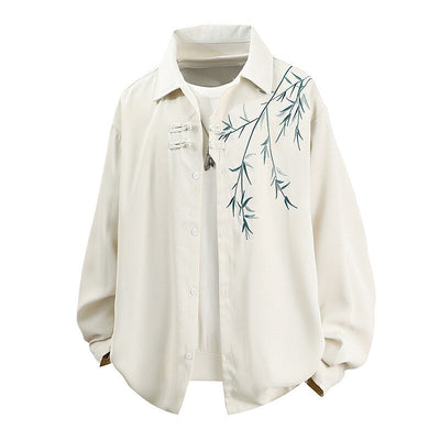 Floral Print Women's Blouse Jacket in Soft Fabric