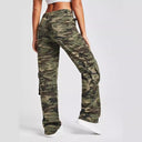 Urban Camouflage Women's Cargo Pants with Utility Pockets