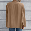Chic Long Sleeve Button-Detail Blouse for Women