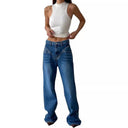 Chic High-Waisted Wide Leg Jeans for Women