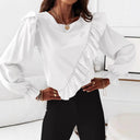 Women's Ruffled Blouse for Stylish Elegance