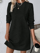 Textured Women's Sweat Dress for Everyday Wear