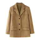 Stylish Suede Blazer Jacket for Women