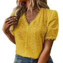 Eyelet Embroidered Women's Blouse for All Occasions
