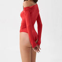 Women's Long Sleeve Slim Fit Bodysuit