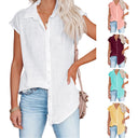 Airy Short Sleeve Blouse in Premium Fabric