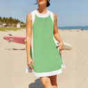Stylish Women's Beach Dress with Trendy Trims