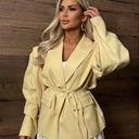 Chic Oversized Blazer Jacket with Belt for Women