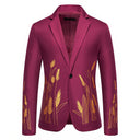 Artistic Floral Pattern Women's Blazer