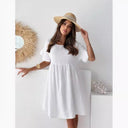 Chic Women's Summer Dress with Elastic Waist