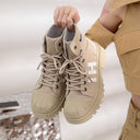Trendy Women's High-Top Sneakers with Stylish Sole