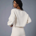 Textured Cotton Women's Hooded Dress