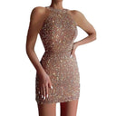 Sequin-Embellished Cocktail Dress for Women
