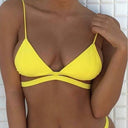 Chic Women's Triangle Bikini Set with Adjustable Straps
