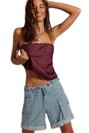 Chic Lace Top with Playful Ruffle Design