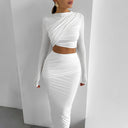 Chic Women's Top and Skirt Ensemble