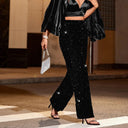 Sequined Evening Pants for Women