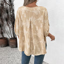 Summer Blouse for Women with Intricate Lacing and Relaxed Fit