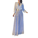 Women's Glittering Evening Dress with Stunning Bodice and Shimmering Skirt
