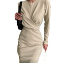 Chic Long Sleeve Wrap Dress for Women