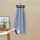 High-Waist Wide Leg Jeans with Elastic Waistband