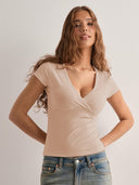 Stylish Women's V-Neck Fitted Top
