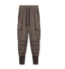 Women's Cargo Pants with Zipper Pockets and Elastic Waistband