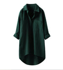 Chic Women's Blouse with Patch Pockets and Long Sleeves