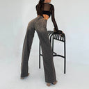 Trendy High-Waisted Leopard Print Jeans for Women