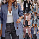 Structured Herringbone Blazer for Women