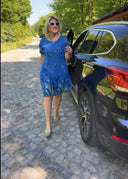 Floral Print Women's Dress with Unique Design