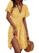 Floral Patterned Women's Summer Dress