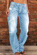 Chic Women's Loose-Fit Jeans - Vintage Style